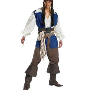 💀Men's *Captain Jack Sparrow* Disney Pirates of the Caribbean Halloween Costume